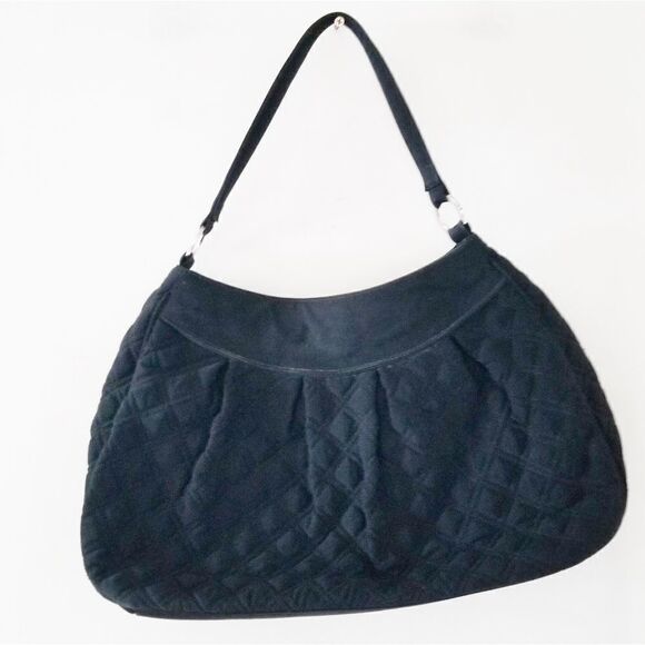 Vera Bradley quilted shoulder bag black - Picture 1 of 9